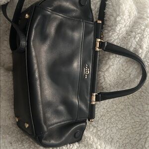 Coach Black Leather Satchel